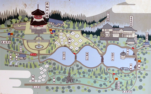 成田山公園案内図