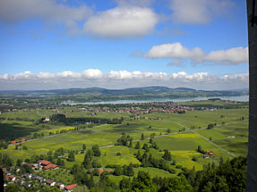 ノイシュヴァンシュタイン城からの眺望