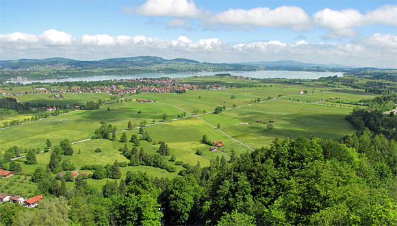 ノイシュヴァンシュタイン城からの眺望