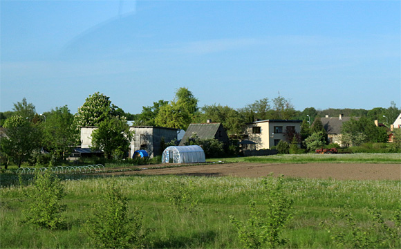 ラトビア国境周辺の景観