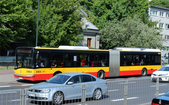 ワルシャワの市バス
