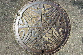 福井県坂井市のマンホールの蓋