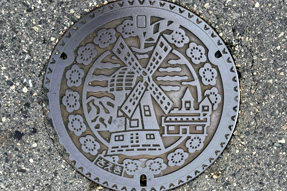 岡山県和気町のマンホールの蓋
