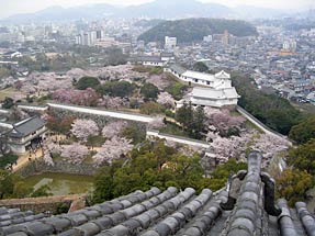 姫路城天守閣からの景観