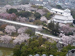 姫路城天守閣からの景観