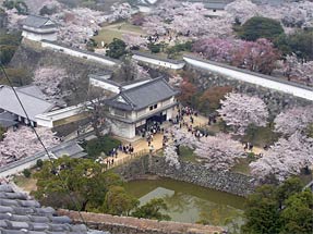 姫路城天守閣からの景観