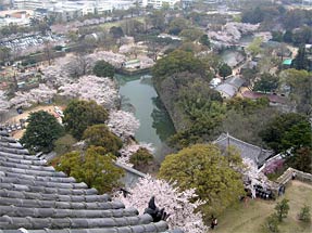 姫路城天守閣からの景観