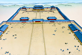 第一次大極殿と朝堂院
