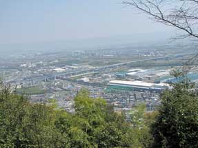 天王山・登山道からの景観